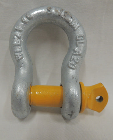 Bow Shackles 2T D Yellow pin