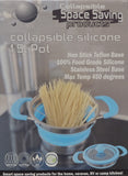 Collapsible Blue Non Stick Pots 1.5Ltr, 2.5Ltr & 4Ltr