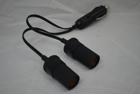 Cigarette Plug  Double Adapter with two sockets